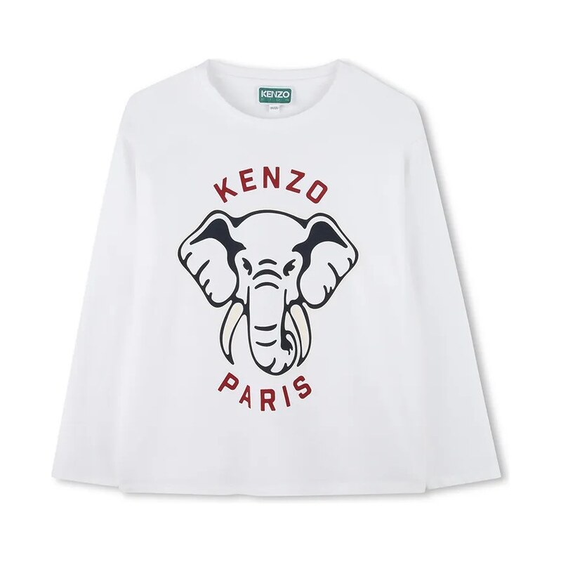 Detská bavlnená košeľa s dlhým rukávom Kenzo Kids 65233998