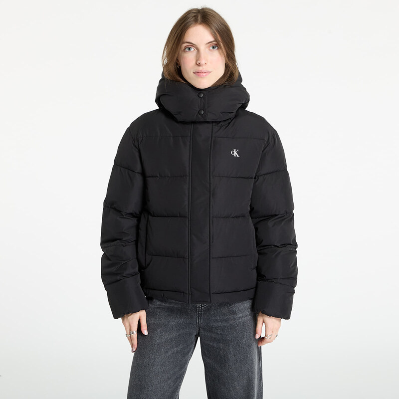 Bunda Calvin Klein Jeans Matte Monologo Short Jacket Black L 65212731