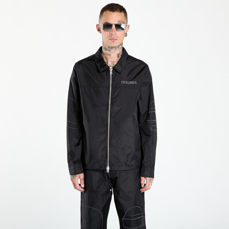 Bunda PLEASURES Daft Club Helmets Nylon Work Jacket Black S 65212786