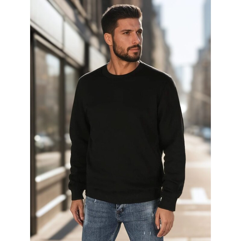 Dstreet Basic čierna pánska mikina 65212605