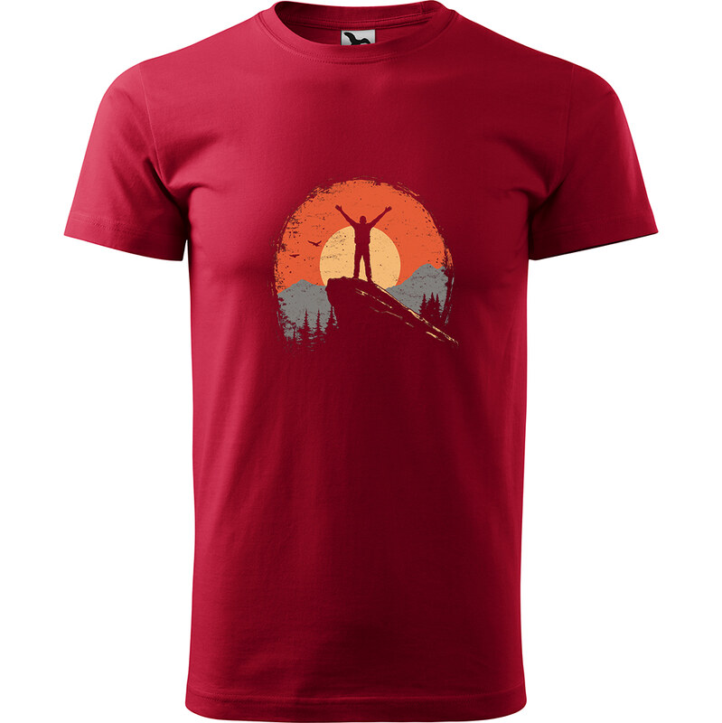 Handel Tričko - Turista na vrchole hory 65212845