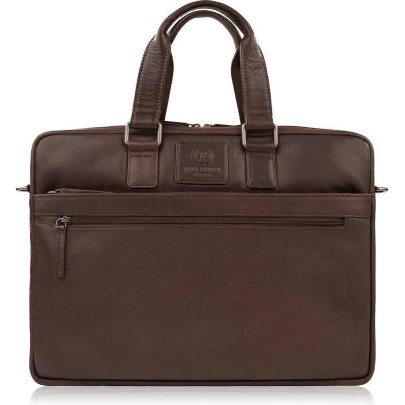 Paolo Peruzzi Pánska kožená taška na notebook AL-09-BR | hnedá AL-09 65213159