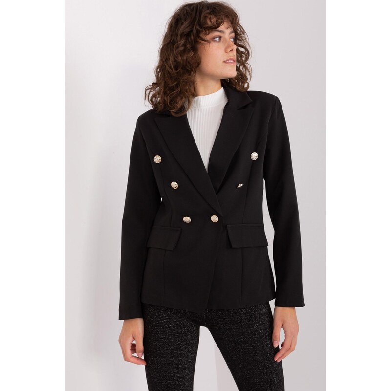 MladaModa Dvojradové elegantné sako model 01823 čierne 65213491