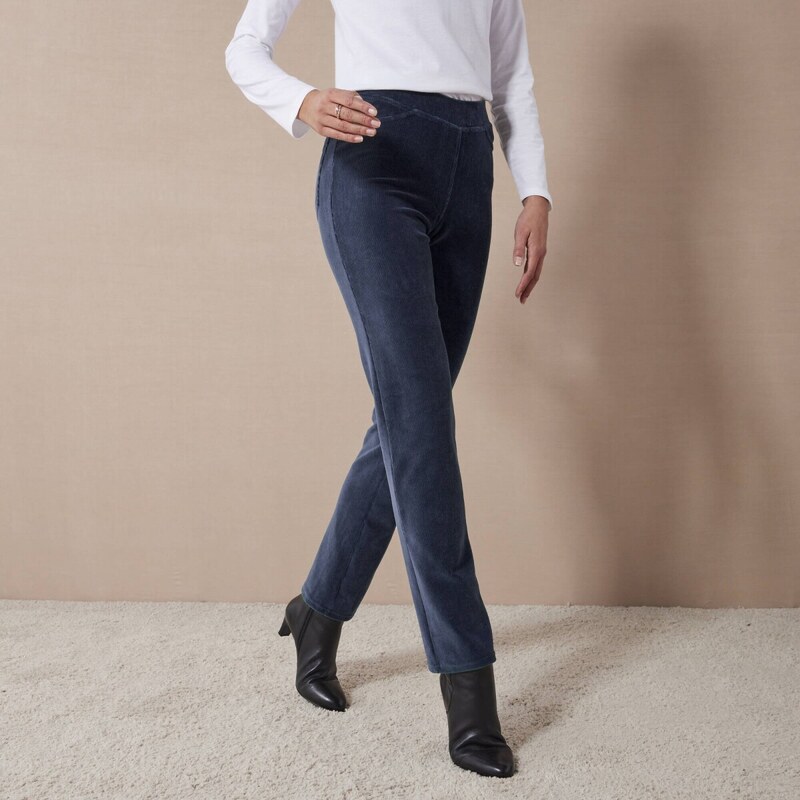 Rovné menčestrové džegíny nám.modrá 052 Blancheporte 58509320