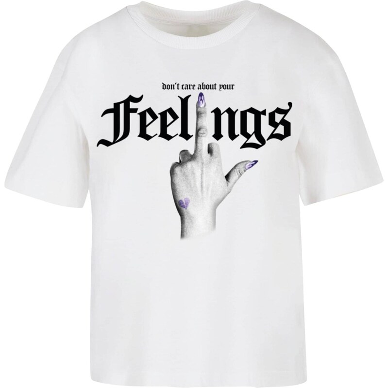 Miss Tee Tričko Dont Care sivá / čierna / biela 65874409