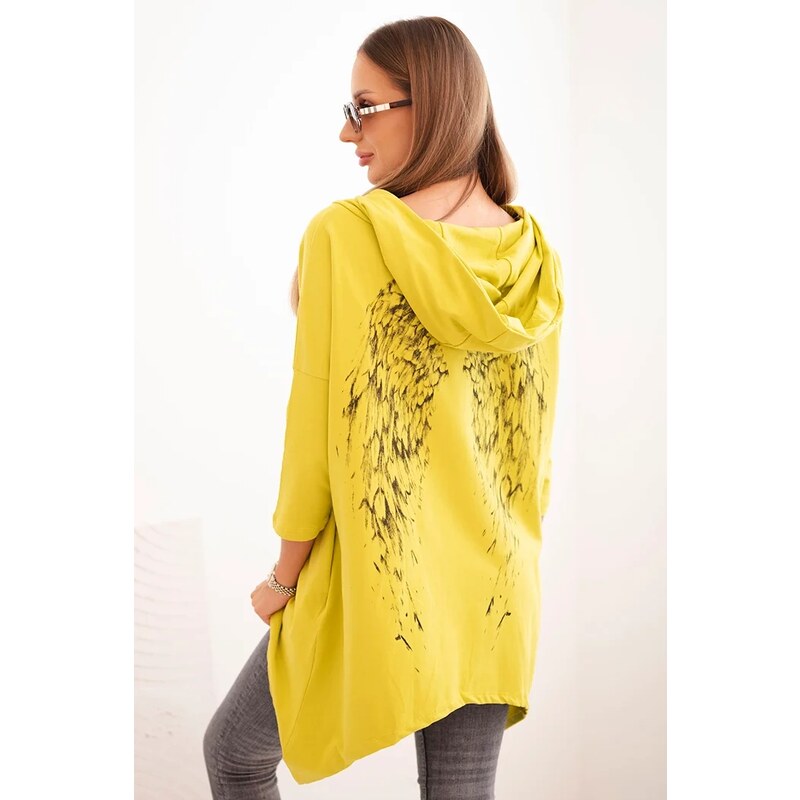 Kesi Sweatshirt with kiwi wing print 64785145