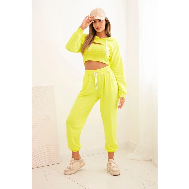 Kesi 3-piece cotton set yellow neon 60710130