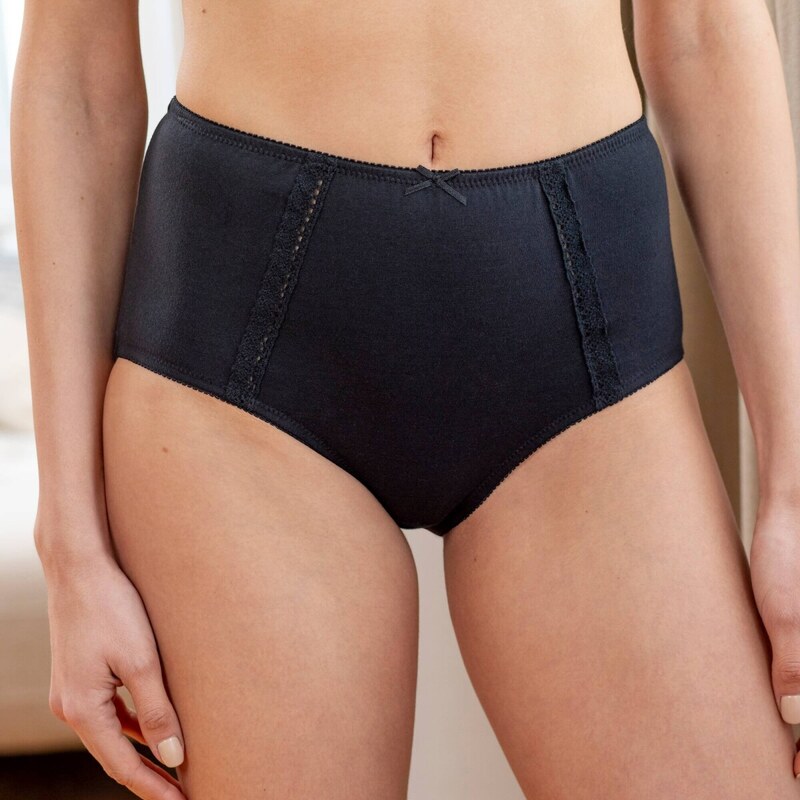 Súprava 2 super maxi nohavičiek biela+čierna 060 Blancheporte 65217733