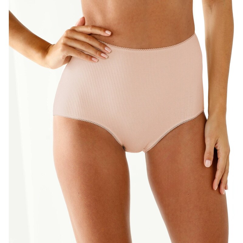 Strečové maxi nohavičky s plochými švami telová+broskyňová 056 65217808