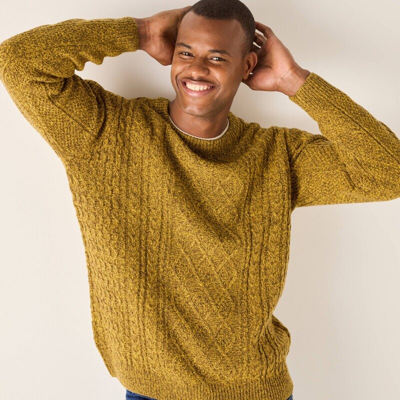 Pulóver s okrúhlym výstrihom kari melír 086 Blancheporte 65218917