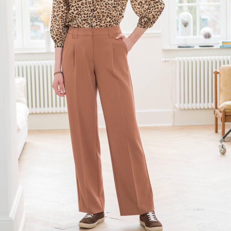 Splývavé široké nohavice karamelová 054 Blancheporte 65219031