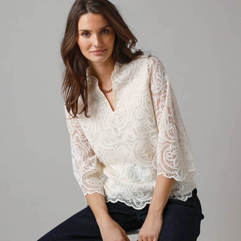 Čipková blúzka ražná 046 Blancheporte 65219204