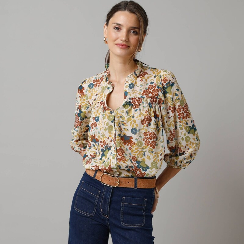 Košeľová blúzka s potlačou ražná 052 Blancheporte 65219226