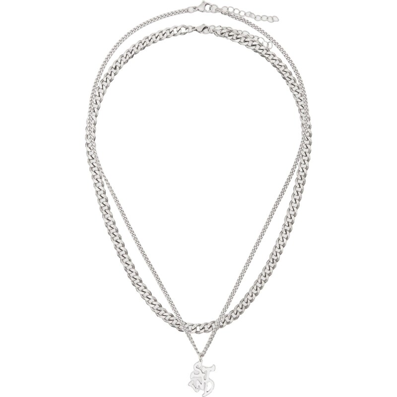 Pull&Bear Retiazka STWD strieborná 65662292