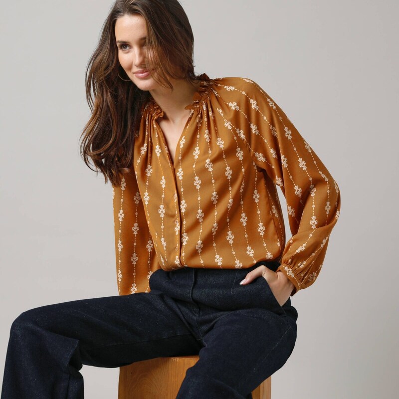 Košeľová blúzka medová/prírodná 054 Blancheporte 65219258