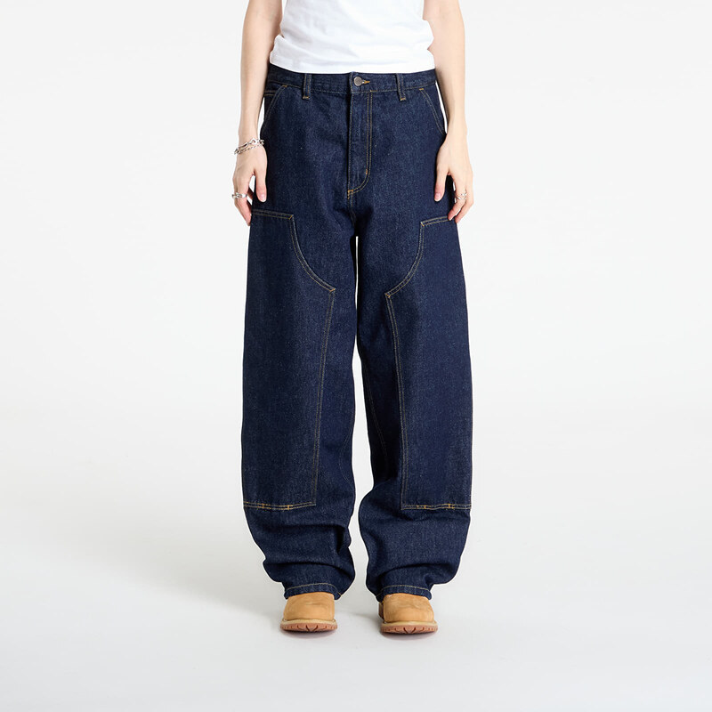 Džínsy Carhartt WIP W Brandon Double Knee Pant Blue Rinsed S 65216264