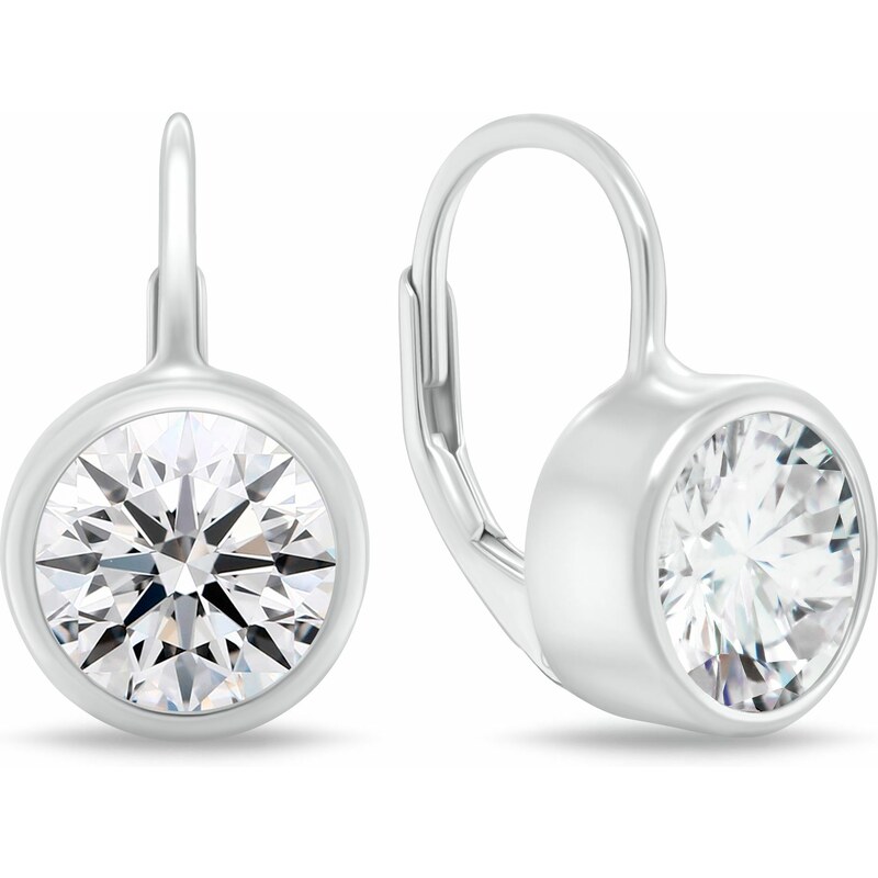 Brilio Silver Elegantné visiace náušnice s kubickým zirkónom EA1201W 66592304