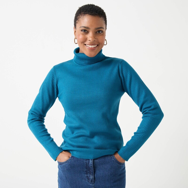 Vrúbkovaný rolák petrolejová 054 Blancheporte 65217676