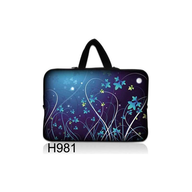 Taška Huado na notebook do 10.2 Modré kvety 65220546