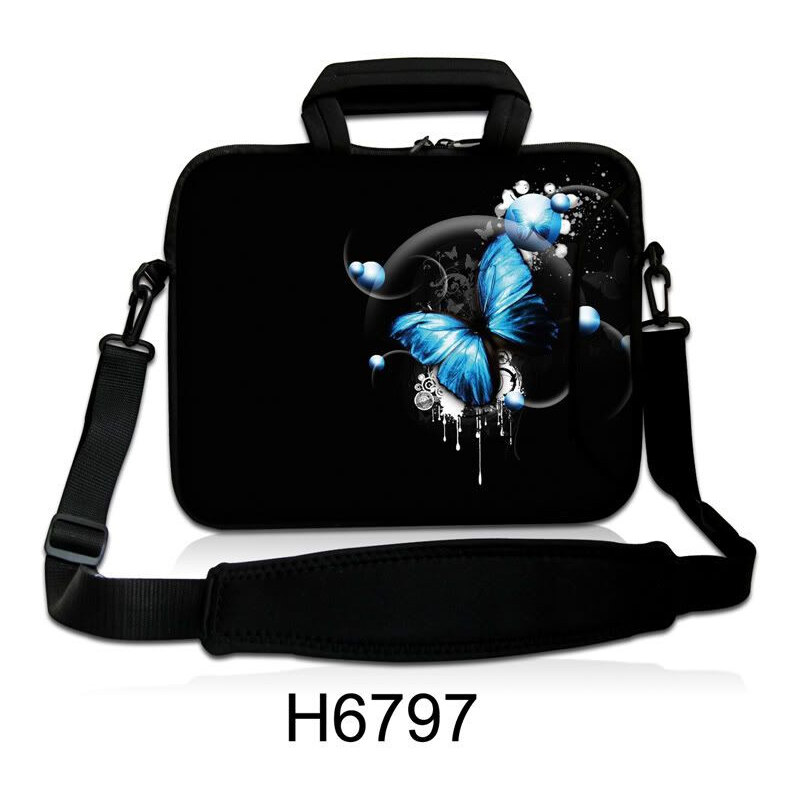 Taška cez rameno Huado do 13.3 Modrý motýľ 65220731