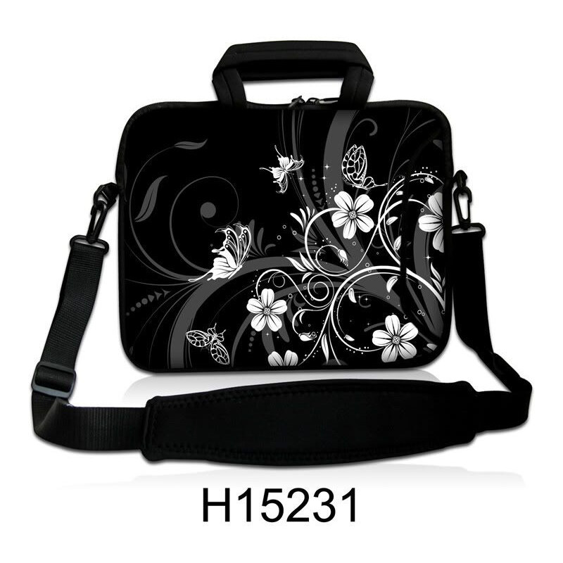 Taška cez rameno Huado do 13.3 Kvetinky a motýle 65220725