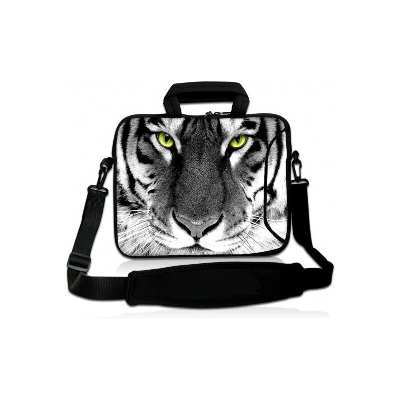 Taška cez rameno Huado do 17.4 Čiernobiely Tiger 65220798