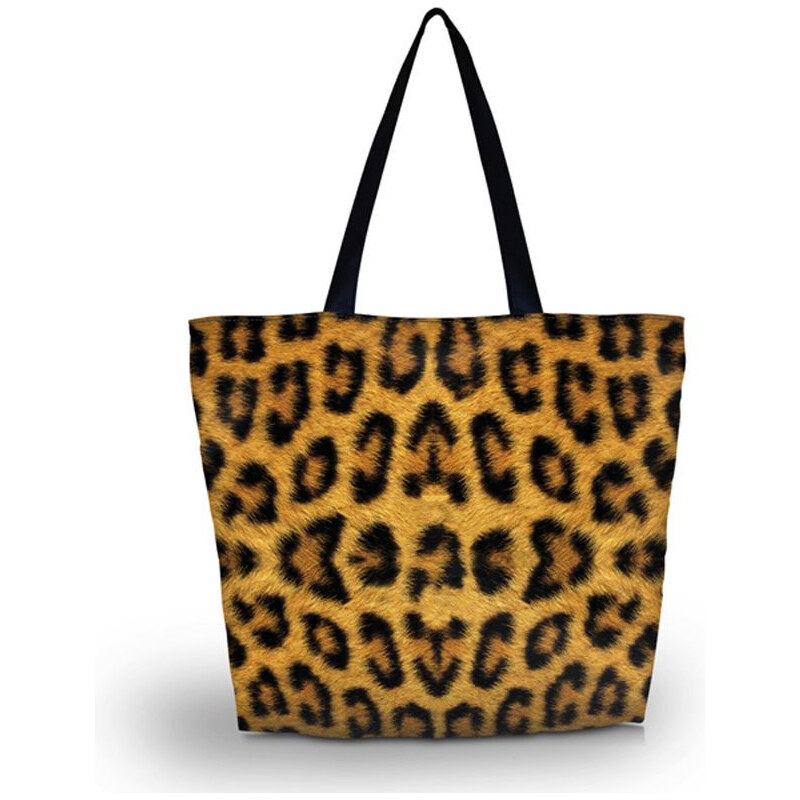 Nákupná a plážová taška Huado - Leopard 65221069