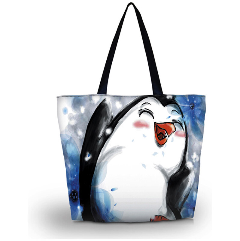 Nákupná a plážová taška Huado - Tučniak 65221075