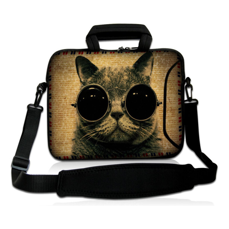 Taška cez rameno Huado do 15.6 Mačka s okuliarmi 65221123