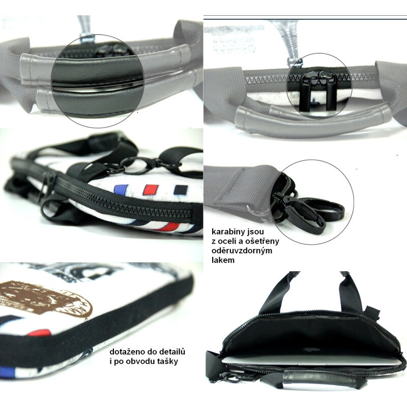 Brašňa cez rameno Huado do 15.6 Modrý motýľ 65221162