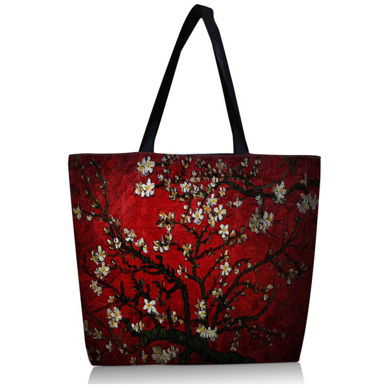 Nákupná a plážová taška Huado - Červená čerešňa 65221202