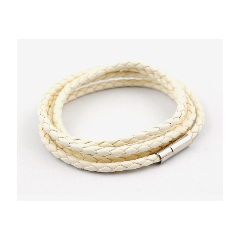 Lodestar Pletený náramok Easy Biely 65221291