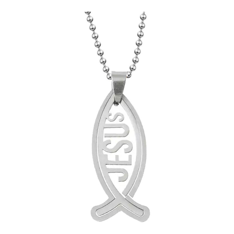 Impress Jewelry Prívesok z chirurgickej ocele- Rybička Jesus 65221335