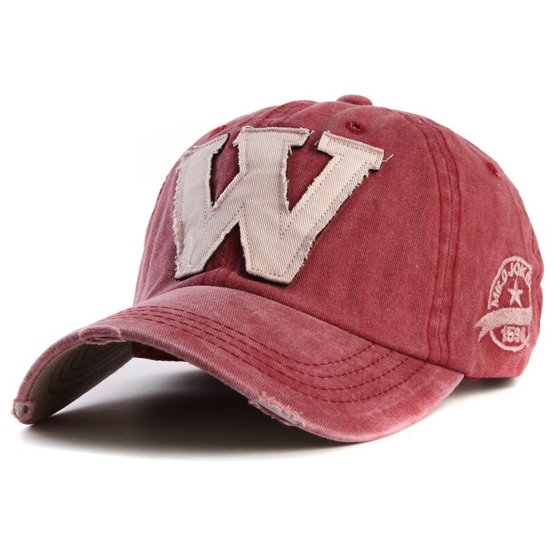 ANG-E šiltovka s nápisom W červená 65221558