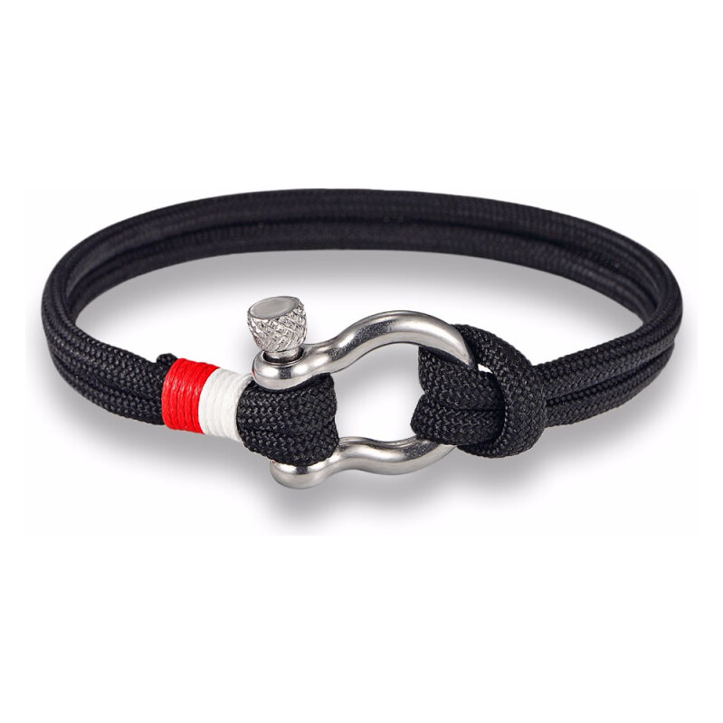 Impress Jewelry Endless unisex náramok s lanka čierny 65221619