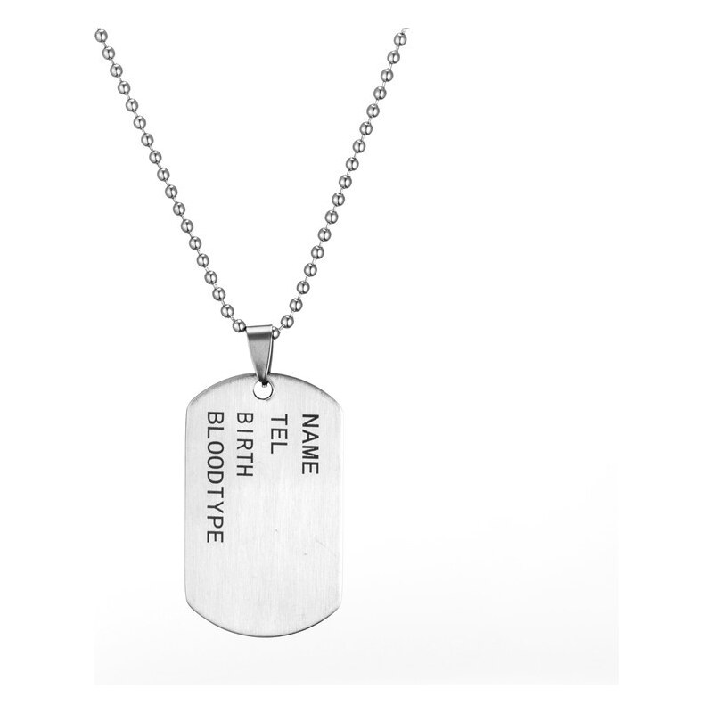 Impress Jewelry Prívesok z chirurgickej ocele Army Tag 65221748