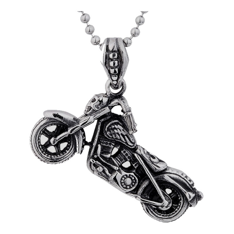 Impress Jewelry Prívesok z chirurgickej ocele Motorka Ghost 65221826