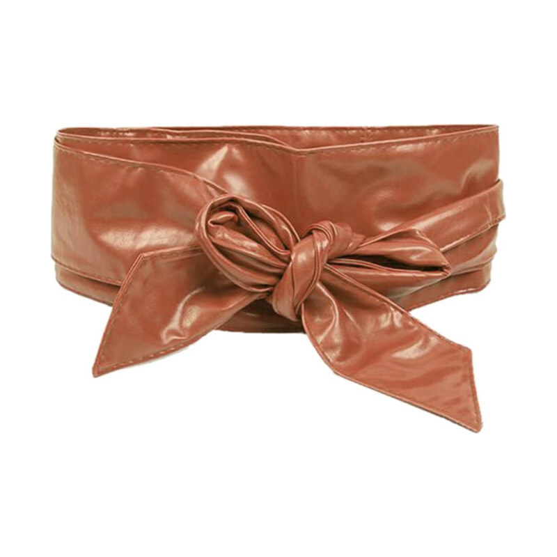 Lifestyle Dámský koženkový široký opasok Hnedý 65221821