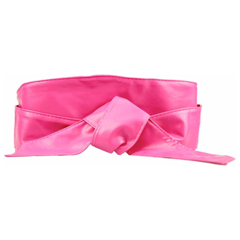 Lifestyle Dámský Ružový široký opasok z umelej kože 65221839