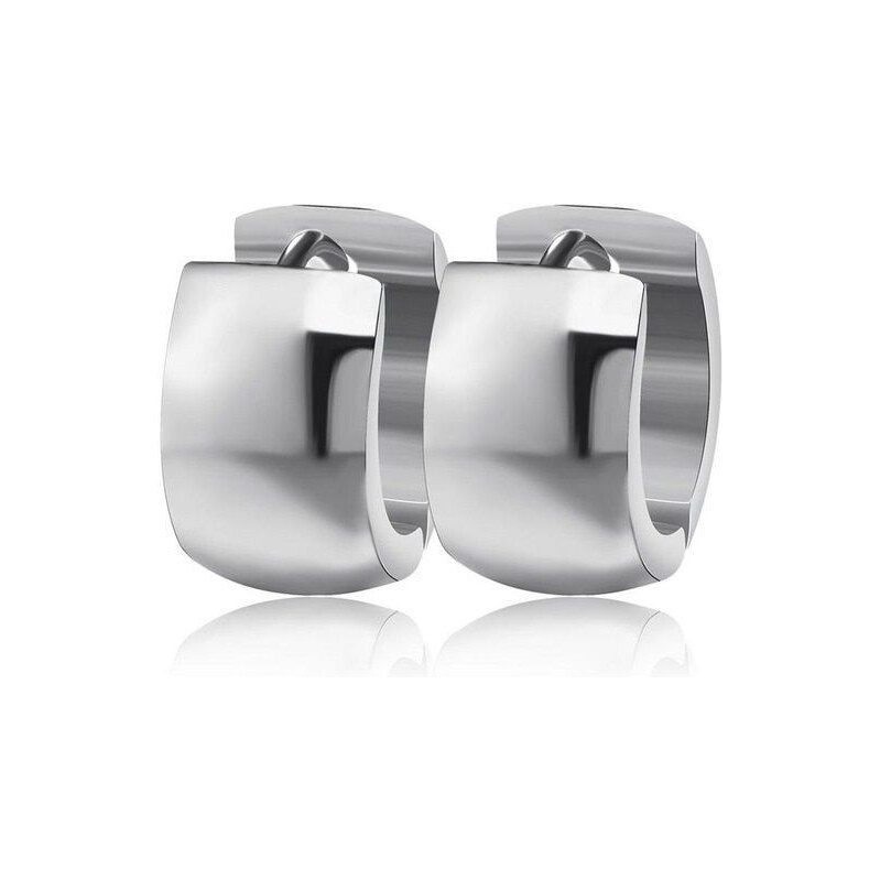 Impress Jewelry Oceľové Náušnice kruhy smoot strieborné 65221927