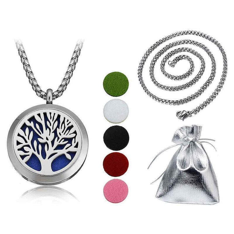 Impress Jewelry Oceľový náhrdelník Strom života v piatich farbách 65221986