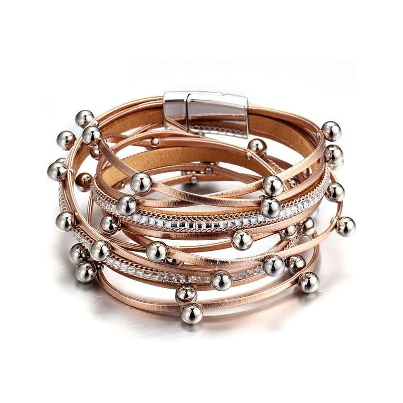 Lodestar Metalický náramok na ruku Zlatý 65222000