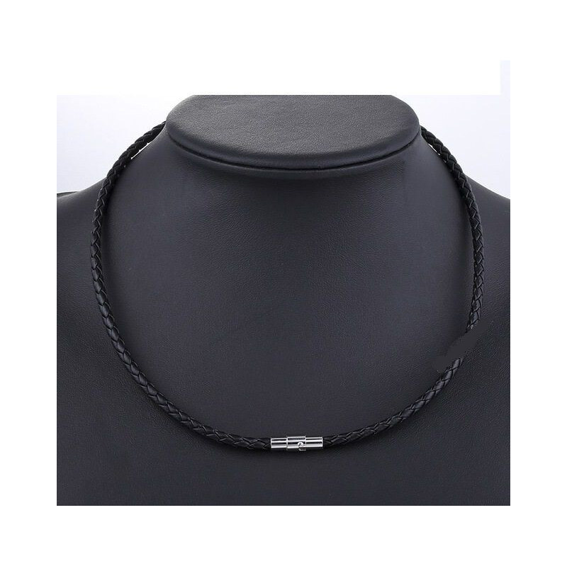 Lodestar Kožený pletený náhrdelník 4mm 65222034