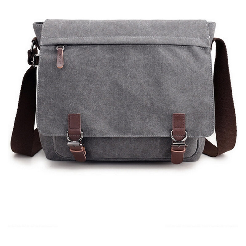 LoSmile pánská plátená taška šedá 65222023