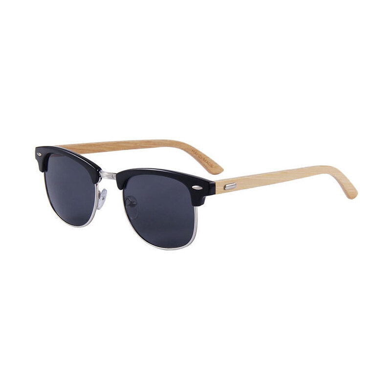 Wayfarer style Wayfarer drevené Old School slnečné okuliare WOL147B 65222056