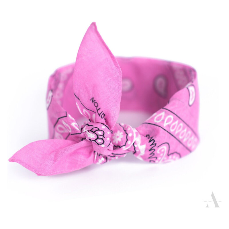 Artofpolo Šatka Bandana Classic rebel Ružová 65222058