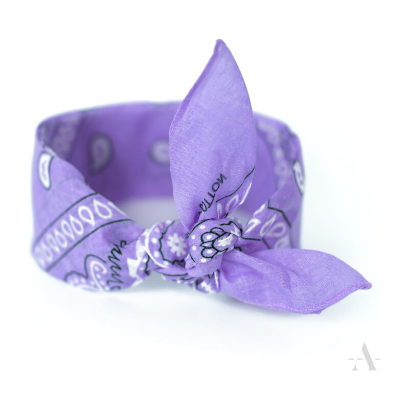 Artofpolo Šatka Bandana Classic rebel Fialová 65222059