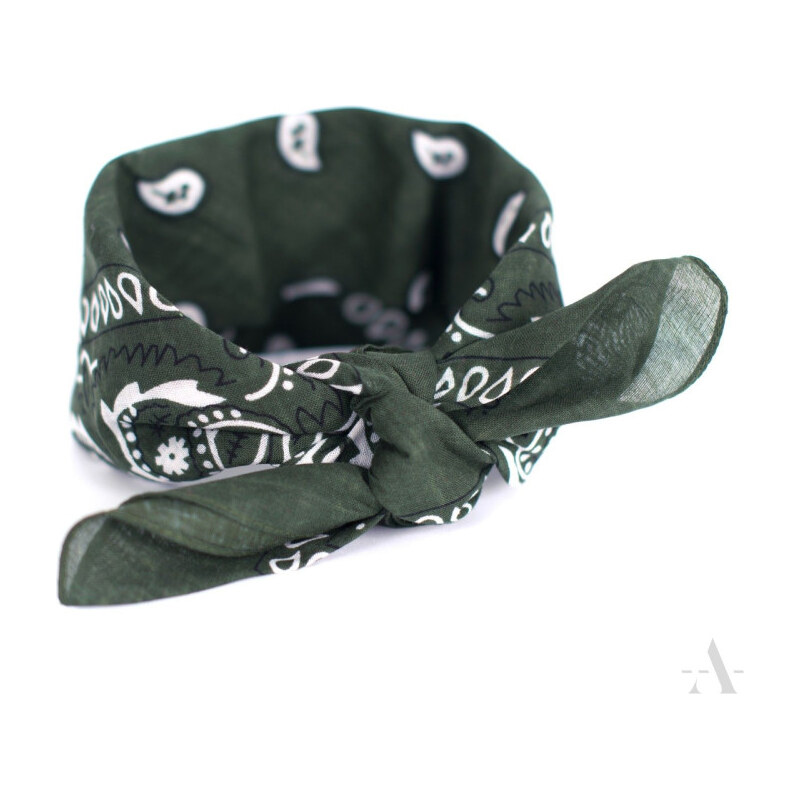 Artofpolo Šatka Bandana Classic rebel Zelená 65222062