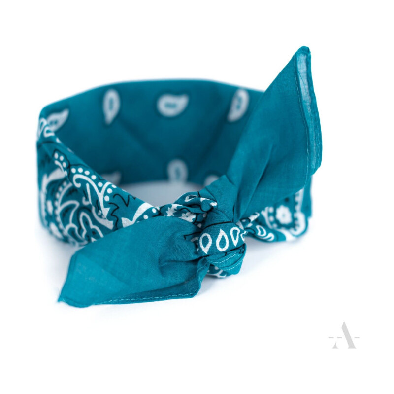 Artofpolo Šatka Bandana Classic rebel Tyrkysová 65222061