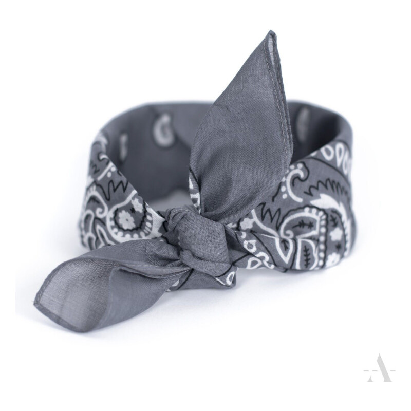 Artofpolo Šatka Bandana Classic rebel Šedá 65222066